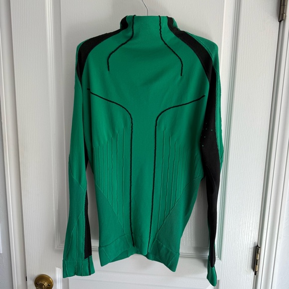 Falke Ergonomics Sport System Top Sweatshirt Activewear Grass Green/Black Sz L - Picture 10 of 15